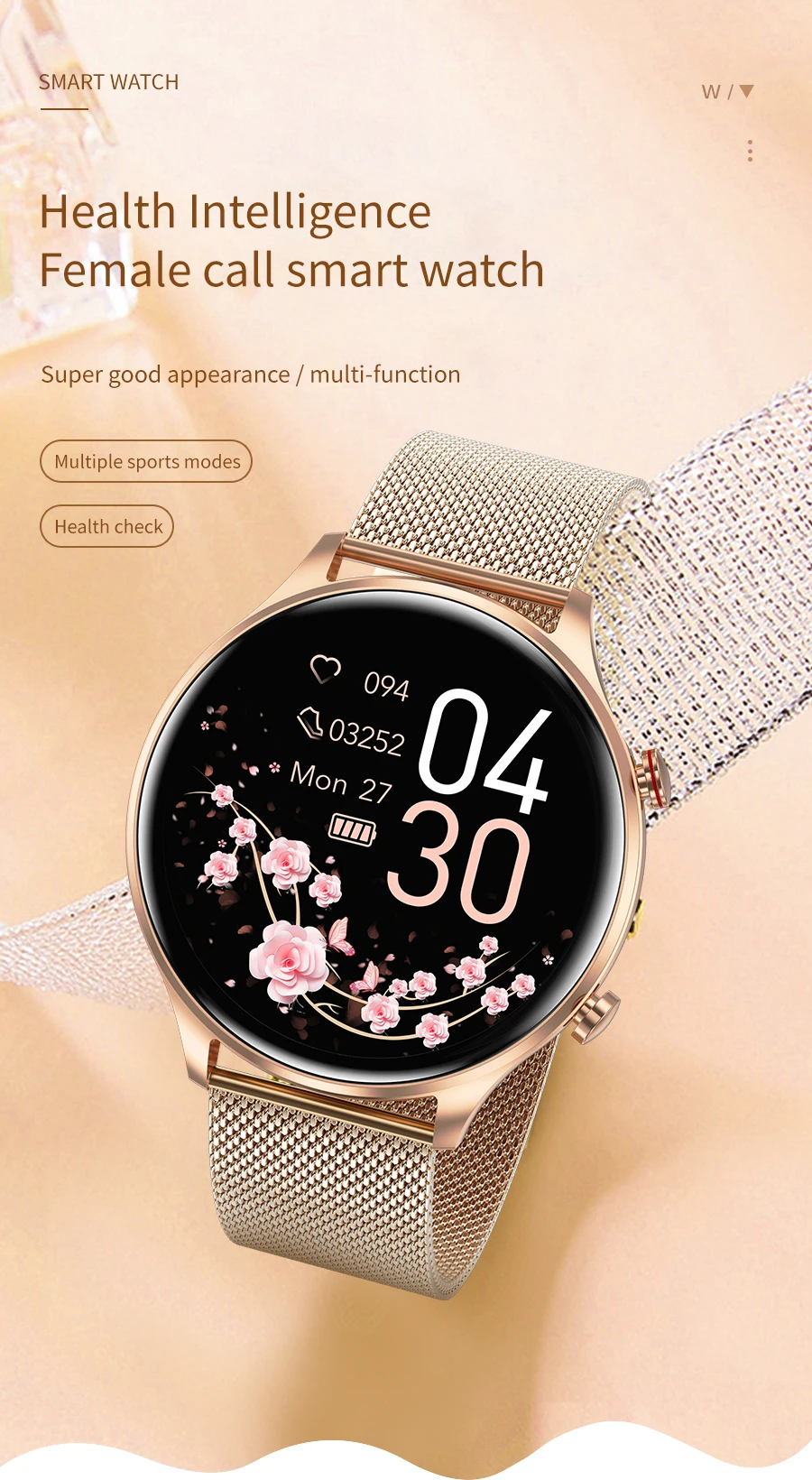Welcome OEM Order, Factory Whole Selling 2025 Ak50 Women Smart Watch Bt Call 1.32inch Ip67 Waterproof Fitness Tracker Relojes Health Sport Smartwatch For Ladies - Buy Health Smart Watch fitness Tracker Smartwatch smart Watch Woman smart Watch For Ladies relojes Smart Watch relojes Smart Watch 2025