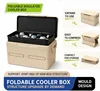 Khaki -Folding insulated box