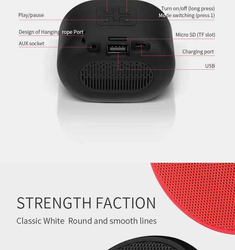 KIVEE High fidelity wireless portable with cheap price blue tooth portable audio bt portable waterproof blue tooth speaker - ANKUX.COM