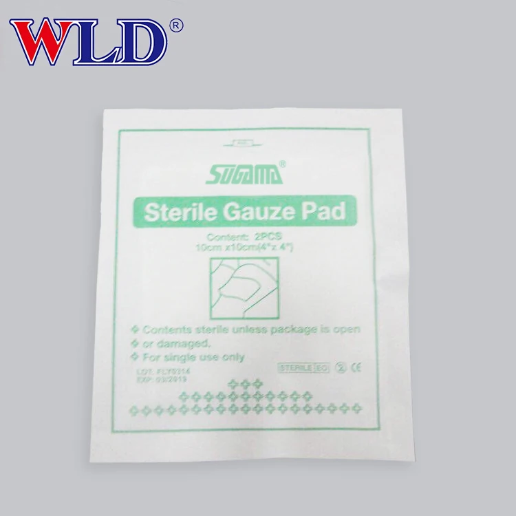 medical disposable sterile gauze swab pad 100% cotton
