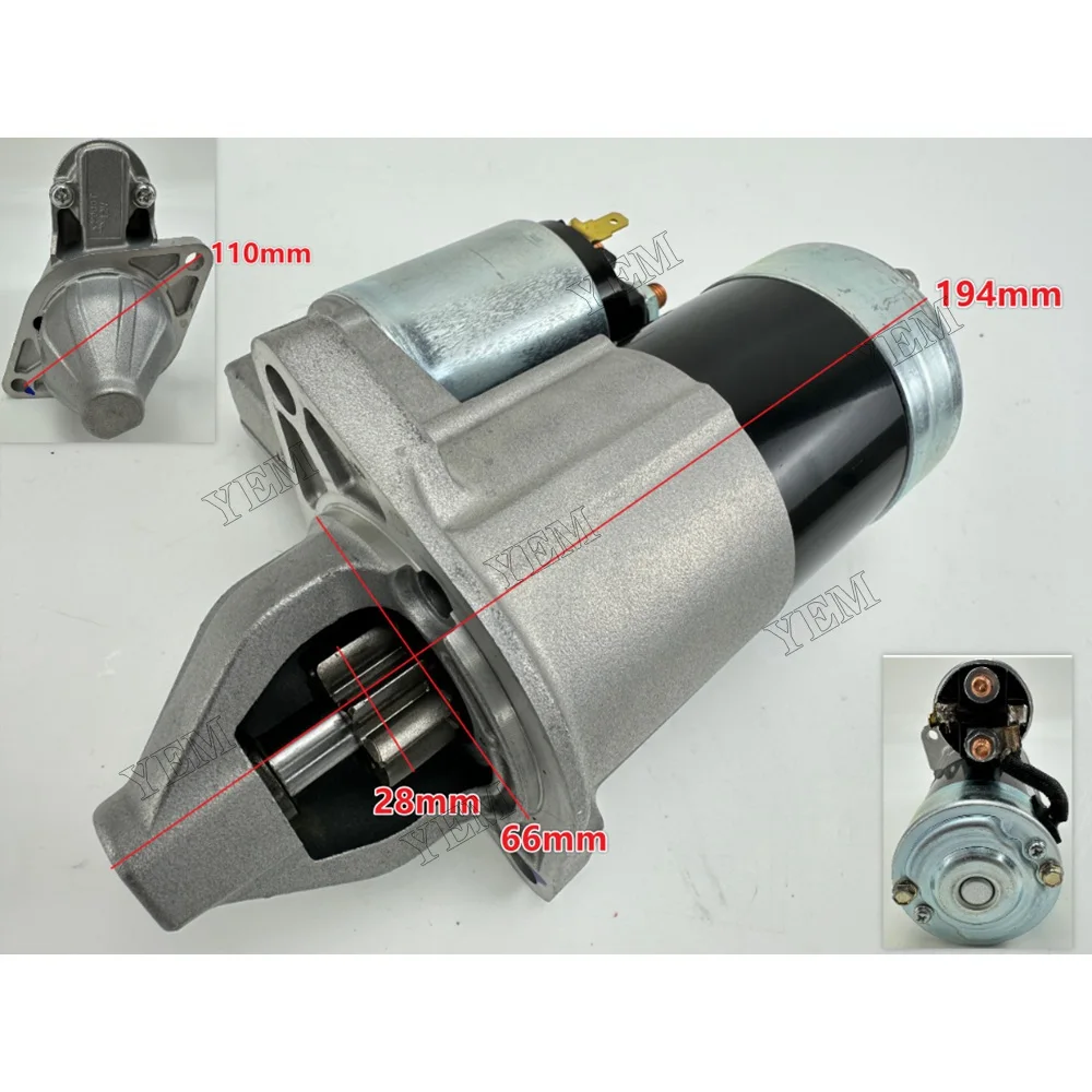 Starter Motor 16853-63013 Fit for Kubota D905 Engine 2