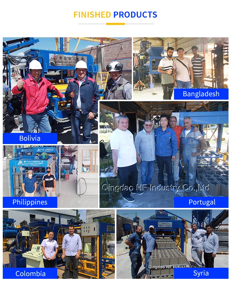 Qt426 China Semiautomatic Concrete Cement Paver Brick Block Making