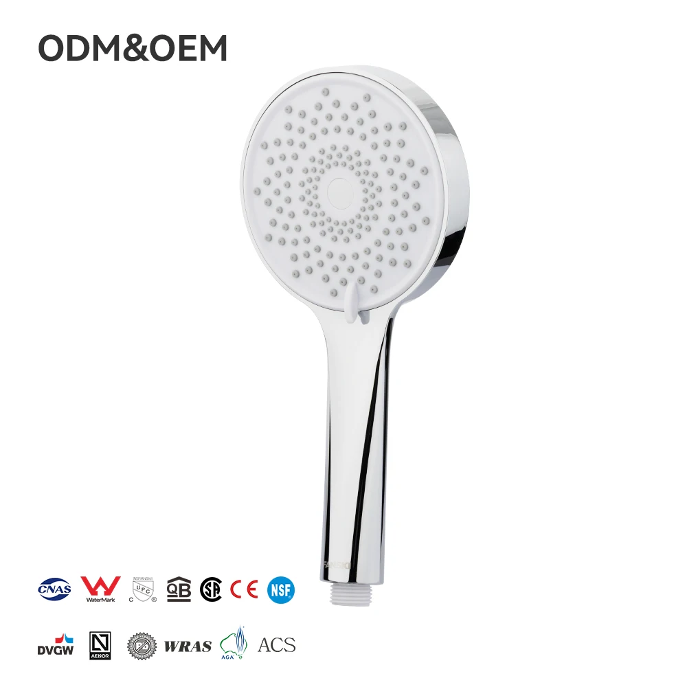 FANSKI in Stock Triple Water Outlet Easy Installation Shower Head High Pressure Rainfall Eco-Friendly ABS Handheld Shower Head
