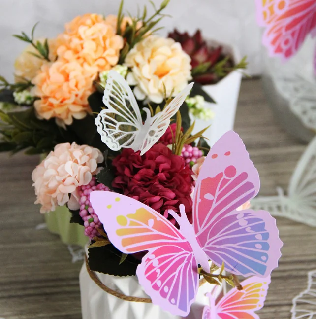 glow-in-the-dark 3d butterfly flower bouquet gift