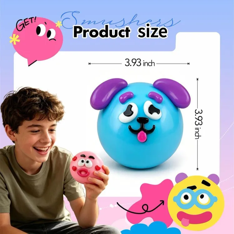 Custom Cartoon Squishy Squeeze Toy For Stress Relief And Fidgeting_voghion.com