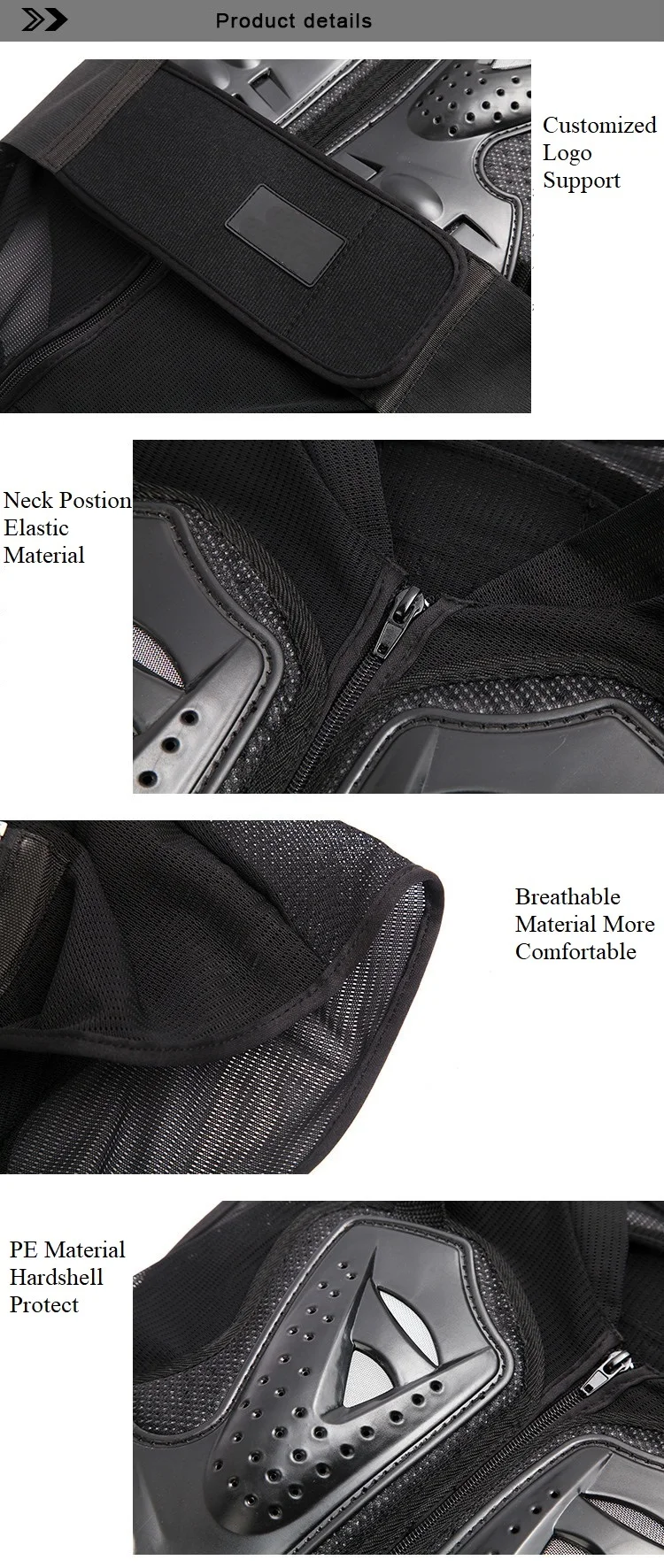 Motorcycle Chest and Back Protector Armor Vest Adventure Armor Suit Summer Motorcycle Riding Sleeveless Jacket