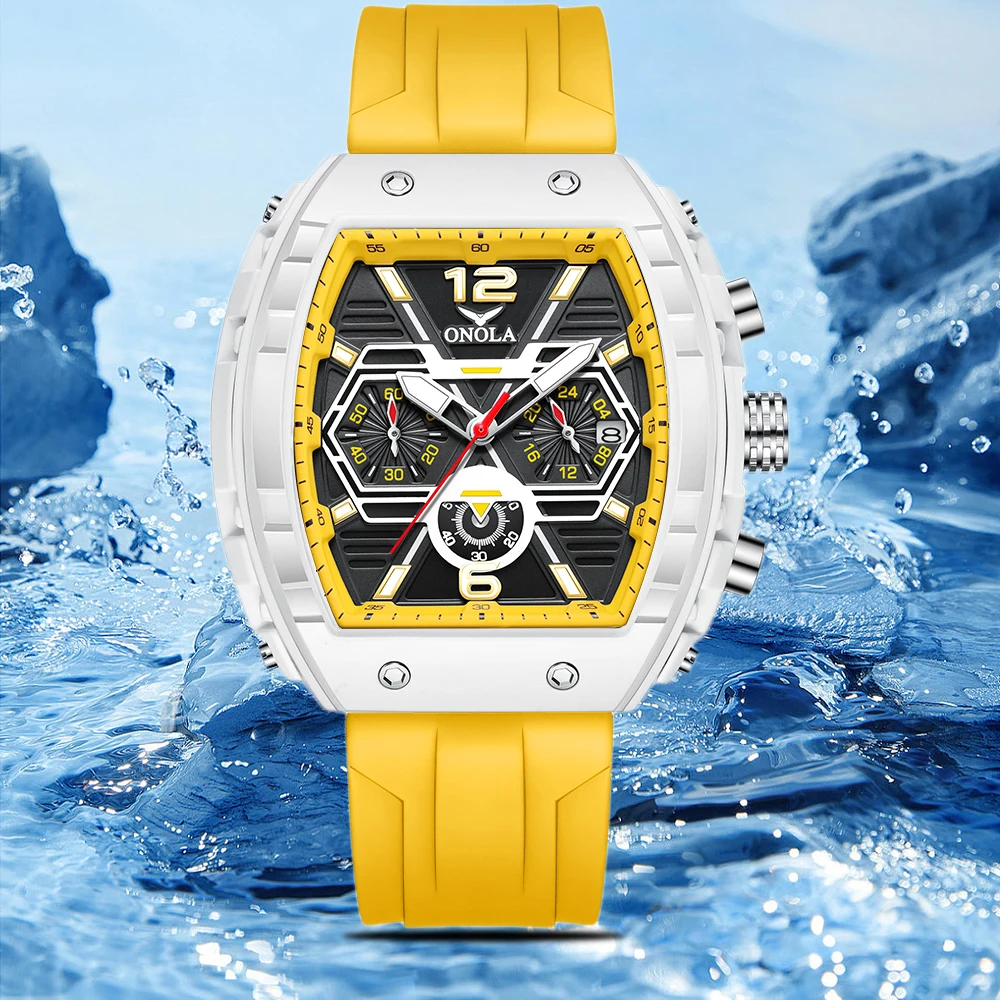 ONOLA 6852 Men's Custom Quartz Chronograph Watch - Waterproof