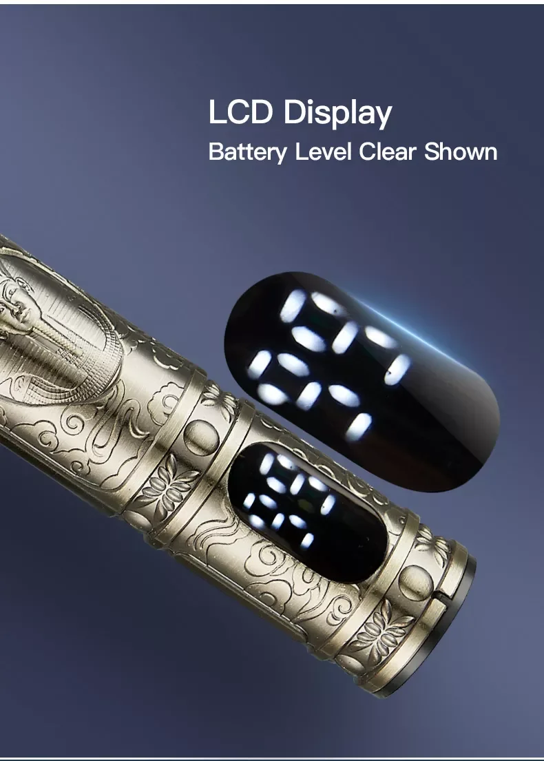 Машинка для стрижки волос Gold Trimmers с зарядкой от USB, профессиональный триммер для бороды с ЖК-дисплеем, электрическая машинка для стрижки волос T-blade