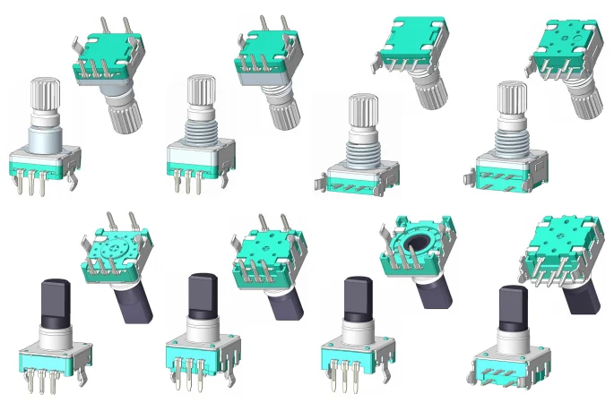 11mm rotary encoder 360 screw knob push button switch incremental rotary encoder switch