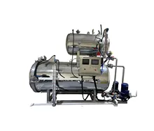 800 Automatic double layer water immersion autoclave retort sterilizer for instant meat canning food processing machine