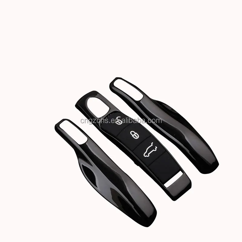 Car Remote Key Case Cover Protective 4pcs Set for Pors Che a Panamera Cayenne Macan 718 911 Taycan Cayman Boxster Carrera Spyder
