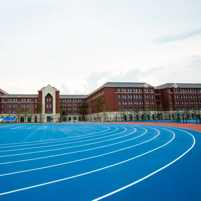 synthetic tartan track jogging school stadium athletic running