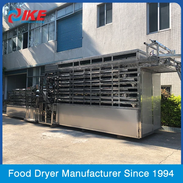 Cassava Processing Machine Pepper Mesh Belt Dehydrator Machine Price Fruit and Vegetable Tunnel Dryer