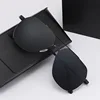 Montatura nera - lenti nero-grigio - nylon polarizzato