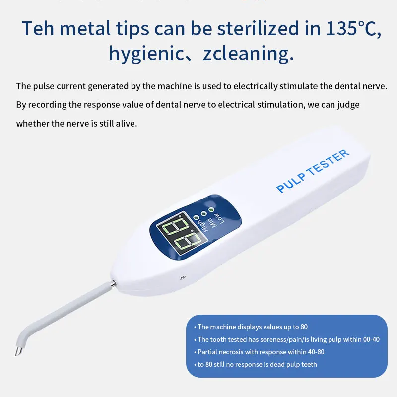 Dental Endodontic Vitality Pulp Tester Mode Highmidlow Speed Tooth