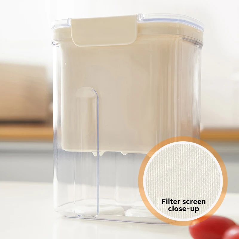 Concise Reusable Plastic Yogurt Filter Refrigerated for Moisture and Drain Natural Whey Separator for Food
