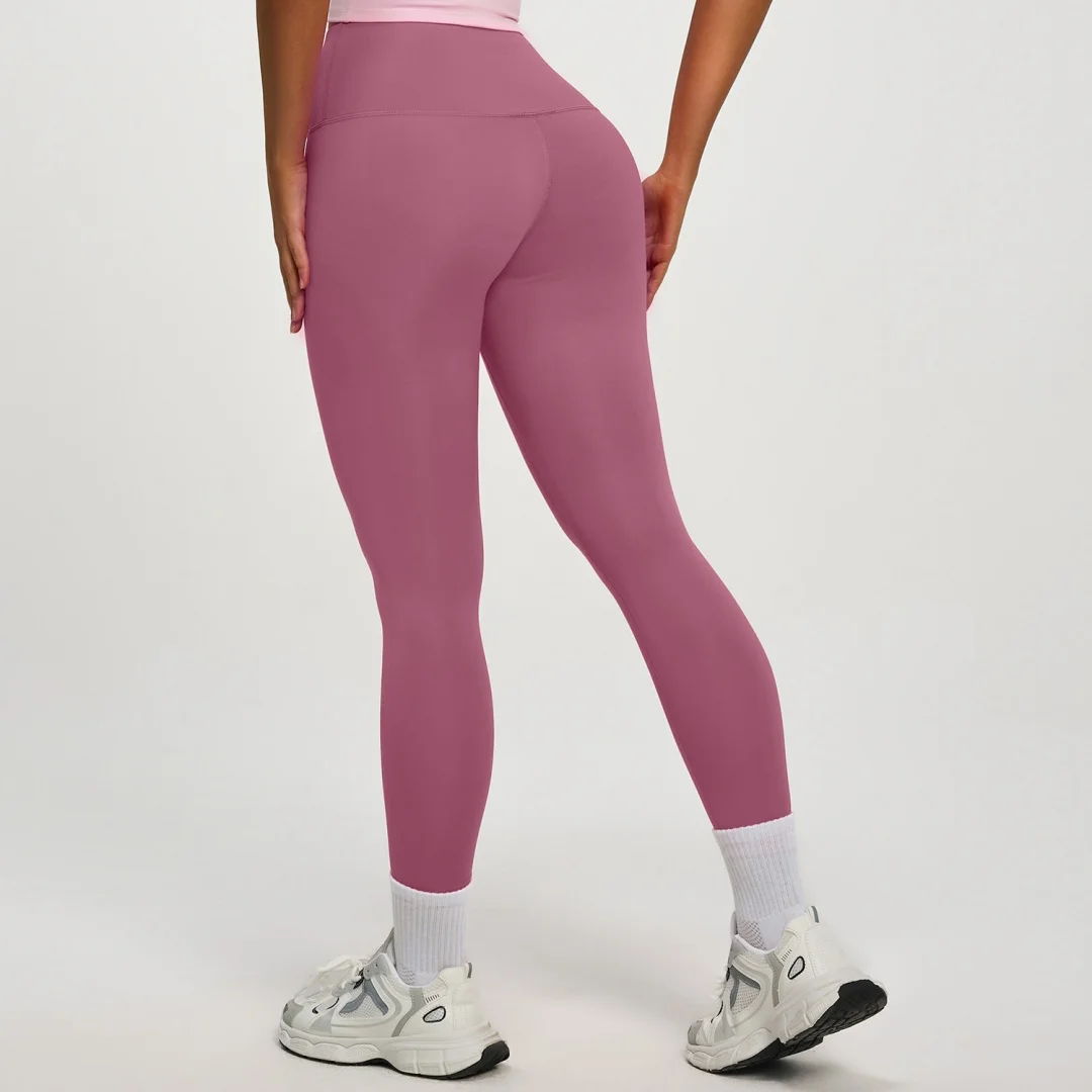 Skin Friendly Breathable Women Long Yoga Pants Wear Resistant Moderate Elastic Dance Fitness Slim Pants