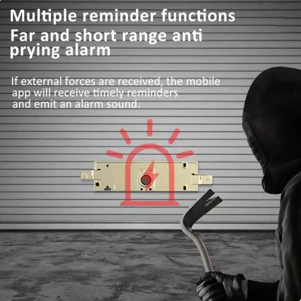 Tuya App BLE Fingerprint Roll up Door Shutter Door Lock