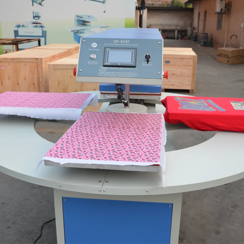 Factory 40*50 40*60 cm Automatic Rotary Heat Press Sublimation 4 Station Heat Press Machine factory
