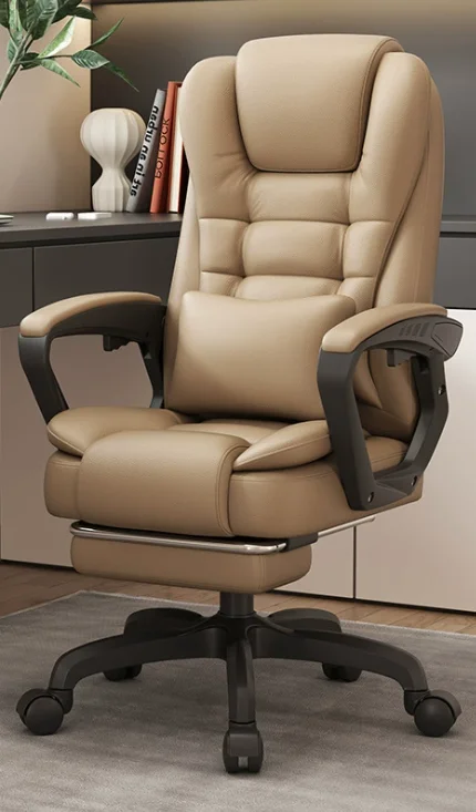 product ergonomic modern high back executive office chair computer chair extendable armrests adjustable lumbar support home-4