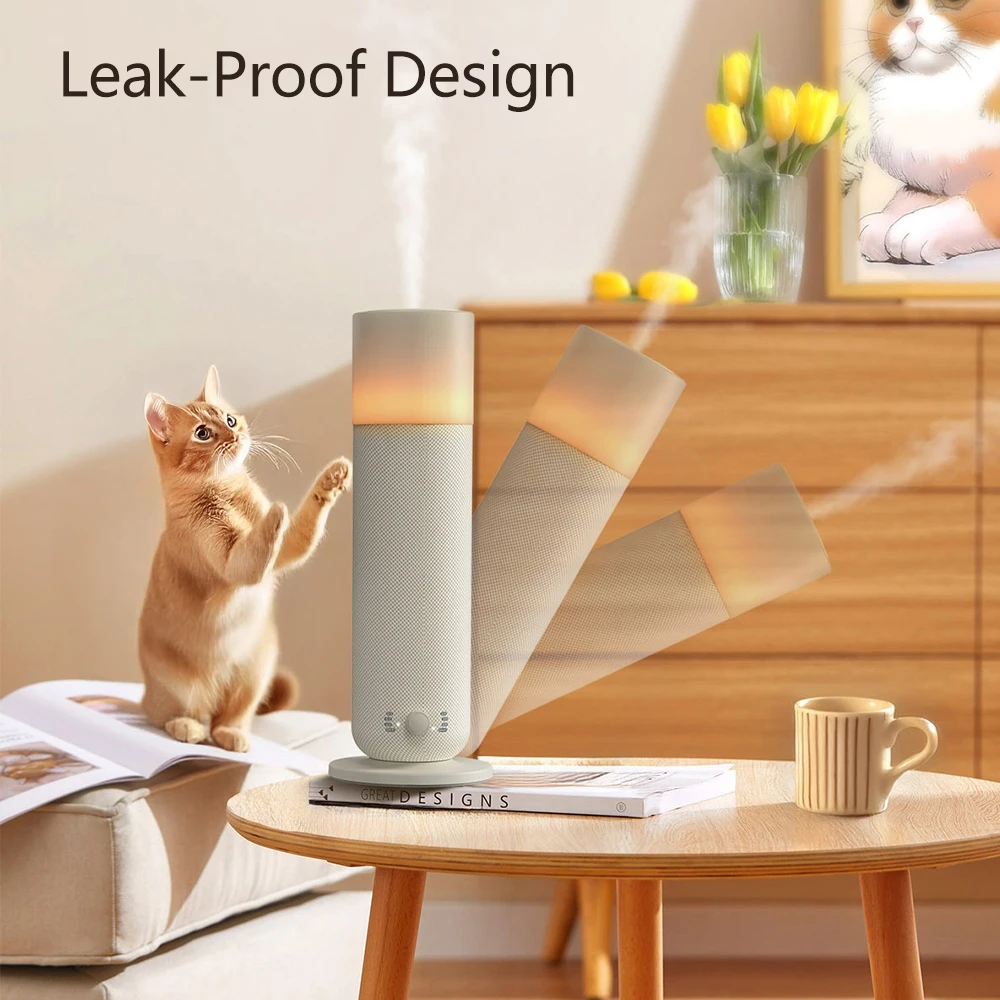 SCENTA Tabletop LED Light Electric Bluetooth Room Scent Diffuser Machine,Smart Waterless Aroma Essential Oil Diffuser for Room
