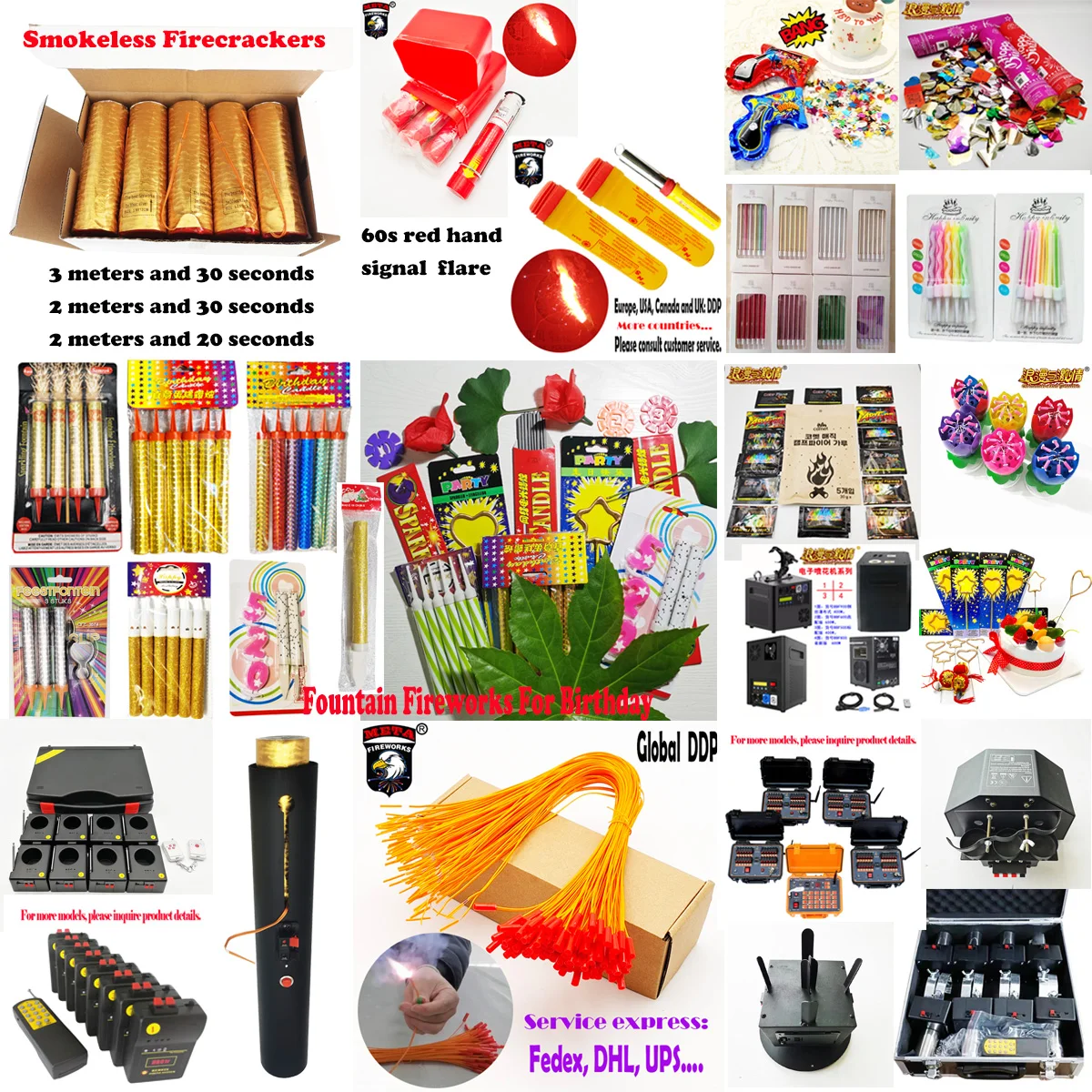 Gun Pyro Wed SPARKLER Firework Cold Fire Crackers Pistol Wholesale Cold Fountain Fireworks Fireworks Firing System for Wedding