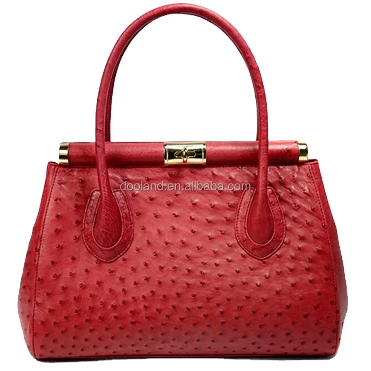 Women's Ostrich Leather Handbag