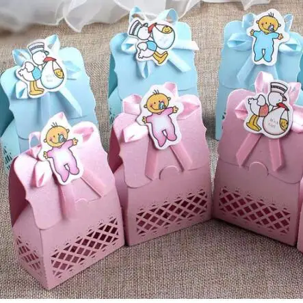 Caja de dulces en caja de regalo para Baby Shower bolsa de recuerdo 