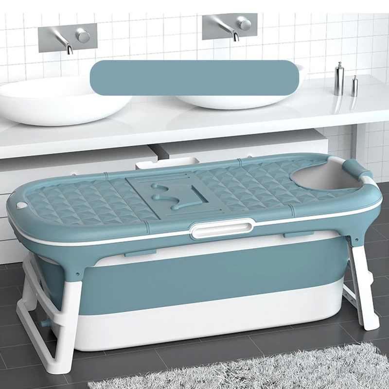 Bonne vente 1.38M salle de bain autoportante pliant seau baril Portable en plastique pliable baignoire/pour adultes