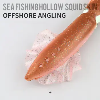 Wholesale Printed PVC 31cm 67g Sea Fishing Saltwater Squid Skirt Float Fishing Soft Bait Lures – Soft Lure – view 5