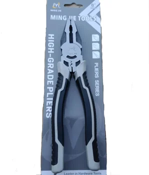 Factory direct sales can be customized 8-inch high-carbon steel multi-functional rubber grip pliers pliers