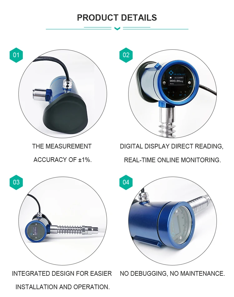 Dust Detectors Pipelines Dust Meterpipeline / Flue Explosionproof Dust