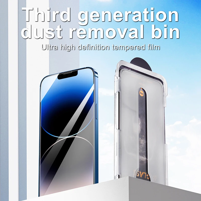 Automatic Alignment Antispy Tempered Glass Screen Protectors Dust Free Privacy Magic Box Iphone