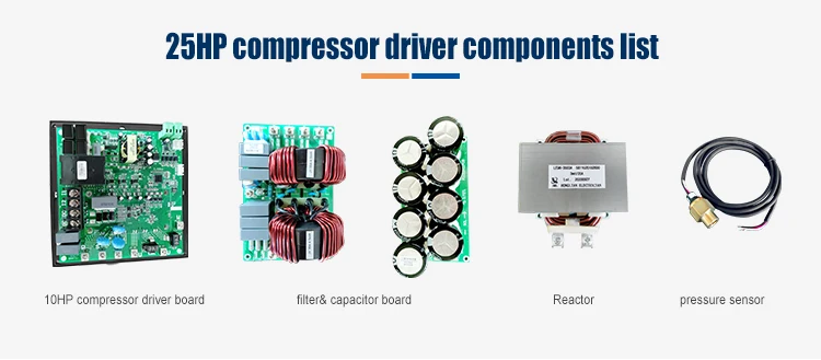 Bandary  three phase 380V  25HP  DC compressor inverter driver control boards kits DC inverter compressor driver controller manufacture