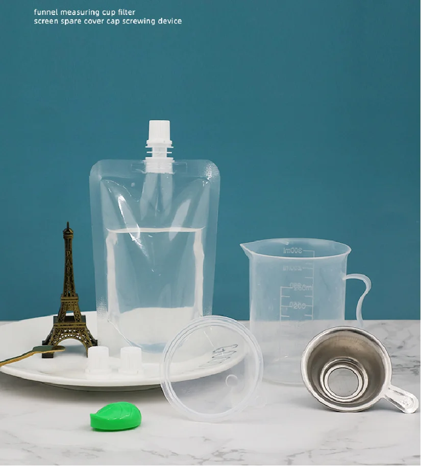 Horizontal Octagonal sealed Transparent Self Sealing Tote Bag, Plastic Leisure Food Dry Goods Hand-held Packaging Bag