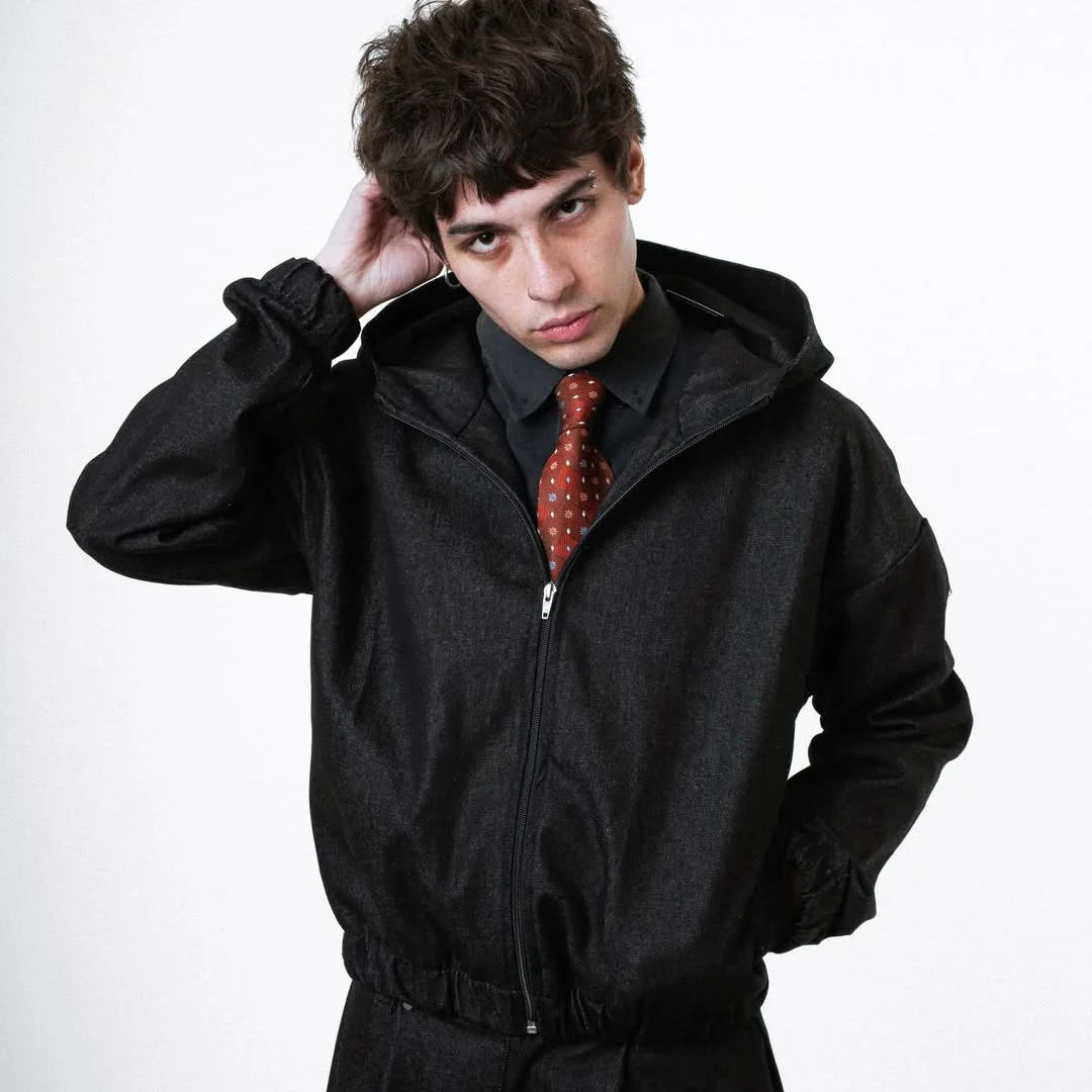 Výrobcem přizpůsobená pánská zipová kapuci s pokleslými rameny ve vintage stylu, převelká volná každodenní streetwear kapuci s zipem