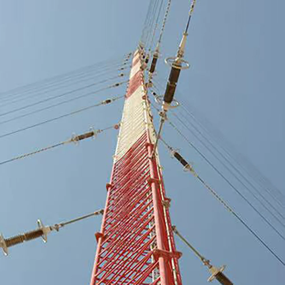 Mobil Cell Site Signal Transmission Telecom Triangle Steel Pole Guyed <a class='inkey' style='color:blue' href='https://www.electricaltower.com/communication-tower' target='_blank'>Communication Tower</a> factory