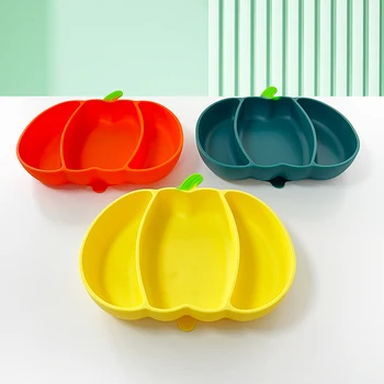 ODM & OEM New Baby Dining Bowl Kids Feeding Bowls Non slip Baby Silicone Plate With Strong Suction