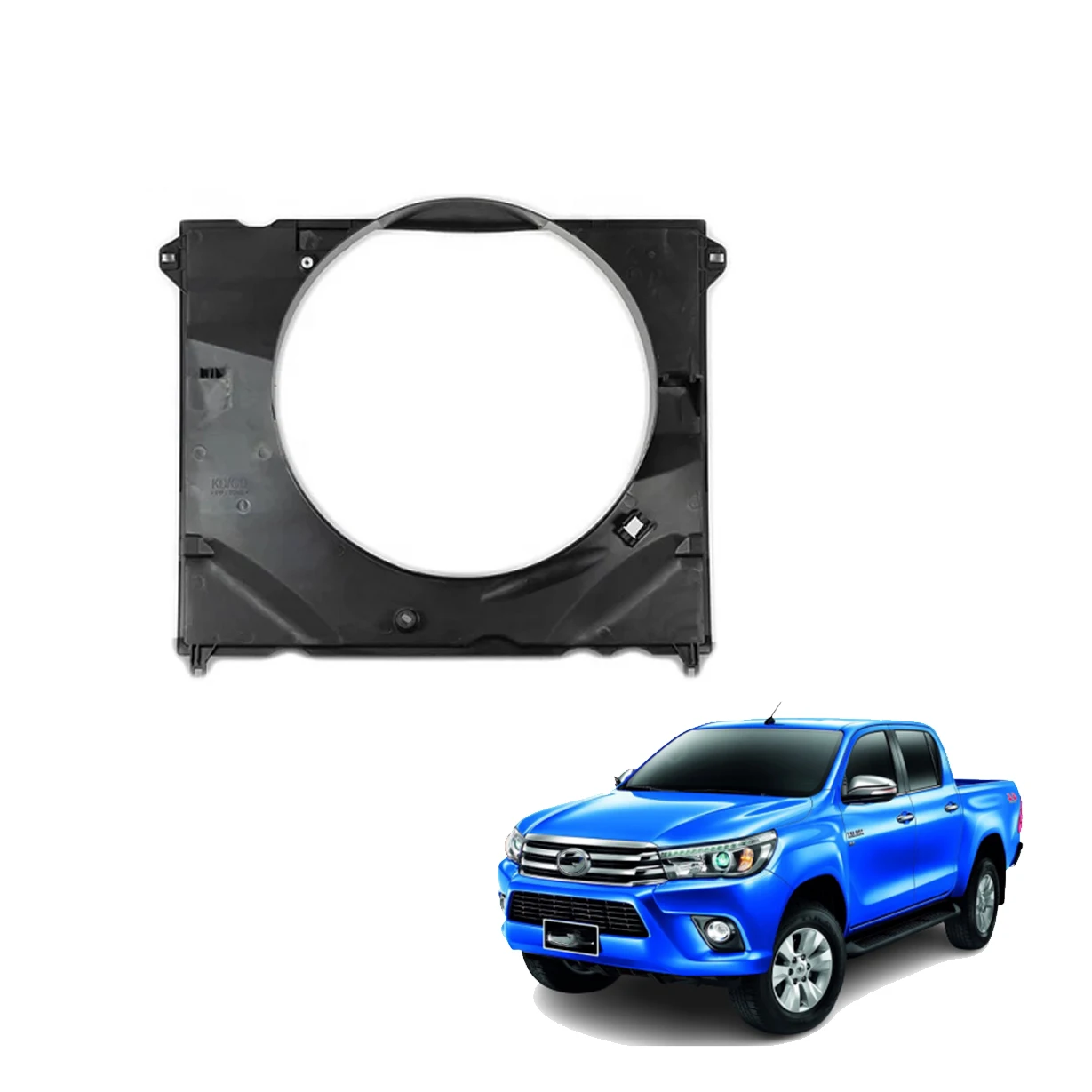 auto parts cooling Radiator Fan Shroud for Toyota Hilux vigo revo 2015 2016 2017