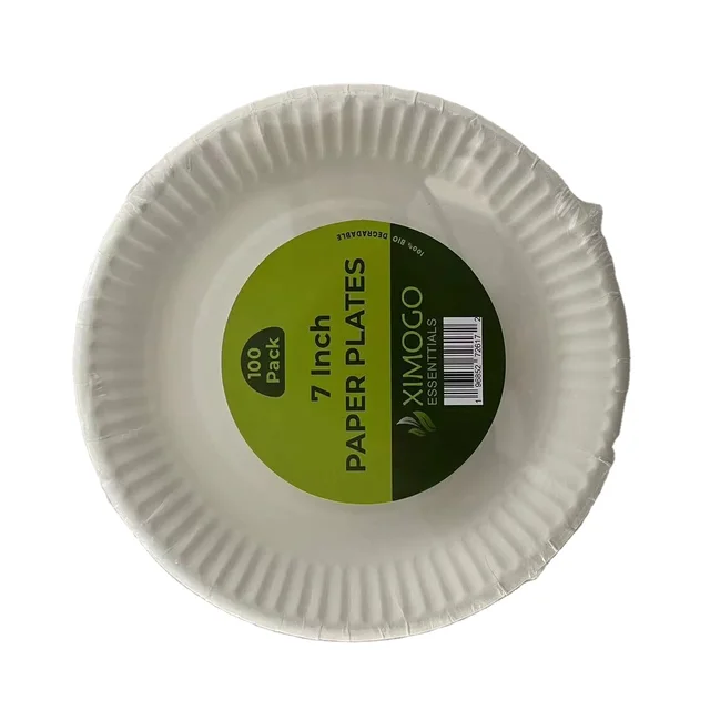 stock  Round 9' Biodegradable  paper plates,very fast delivery