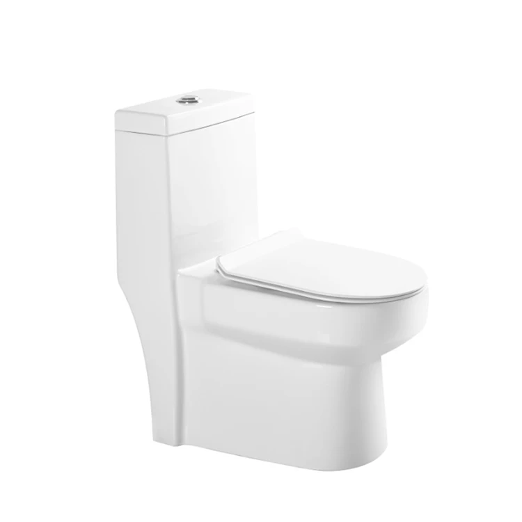 Hign Quality Siphonic 300mm 1-pcs Inodoro White WC Top Button Manufacturer Flush Toilet Bowl