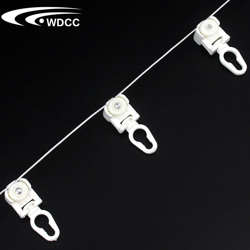 New Ripple Fold Runner Black String S Fold Runners Wave  Fold Curtain Track Accessories