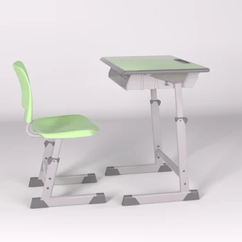 Height adjustable school furniture, desks and chairs, factory production, classroom and campus home education customization