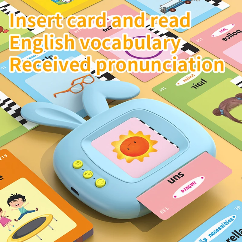 224 Sight Words Talking Flash Cards Toddler Toys Pocket Speech For