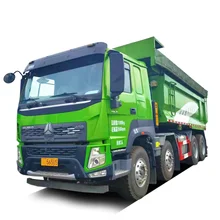 SINOTRUK HOWO 8X4 Dump Truck 460 HP Left Hand Drive Construction Transporter Diesel 50T Load Capacity Used Dump Truck