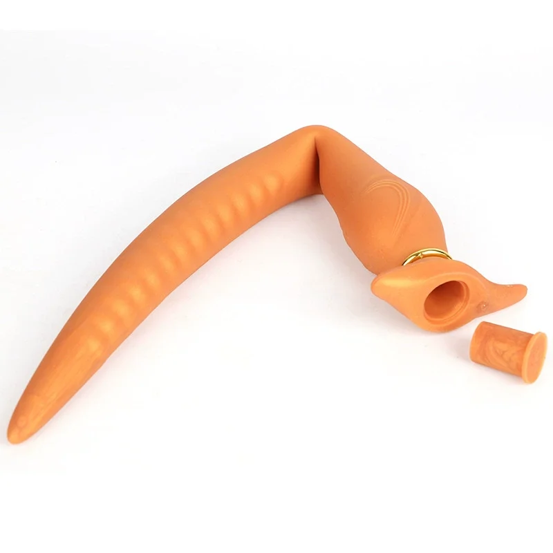 Inflatable Butt Plug Long Liquid Silicone Anal Plug Detachable Needle Expansion Sex Toys for Solo Couple Play Masturbators