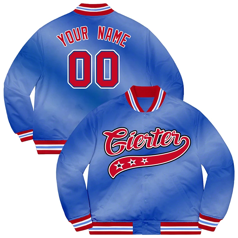 Custom Men's Unique Baseball Jacket Casual Sweatshirt Personalized Stitched Name Baseball Jackets For Men