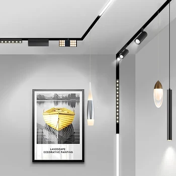 高品質DC48V LED磁気トラックスポットライト調光調整可能CCTカスタム