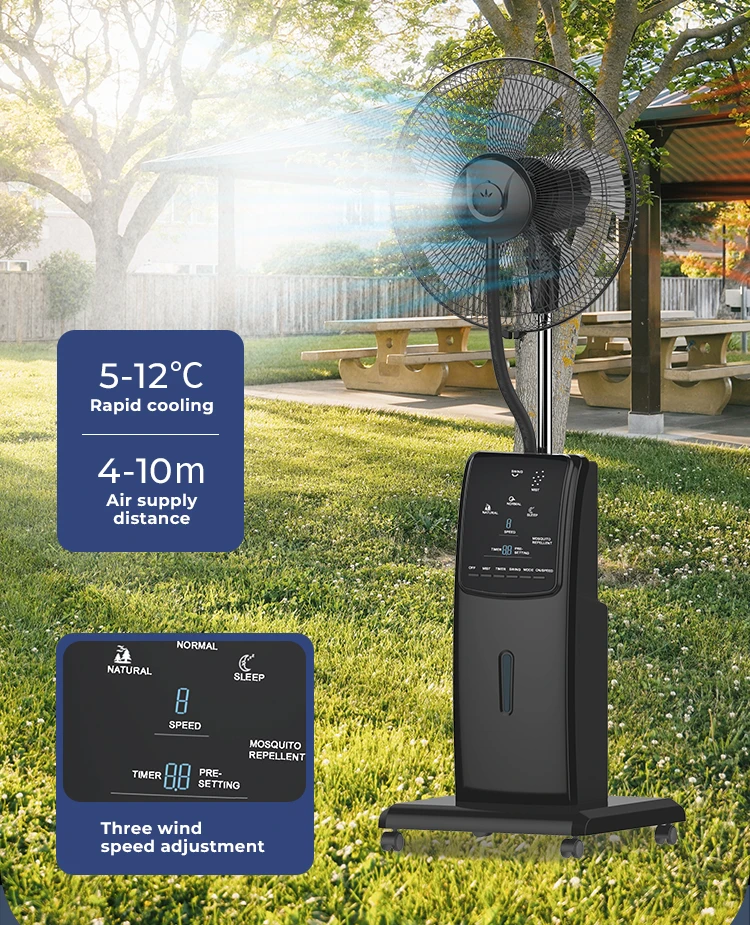 Water Cooling Mist Fan, 16-Inch, Plastic - detail 10