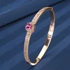 Rose gold red corundum3#Bracelet